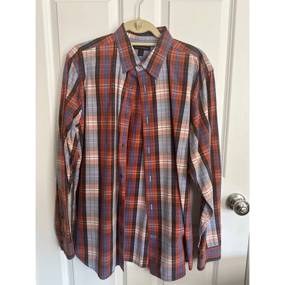 Banana Republic Men's L/S Plaid Button Down Shirt 16-16 1/2 - Picture 1 of 2
